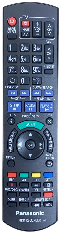 Panasonic DMR-PWT530EB Genuine Original Remote Control - Image 1 of 1
