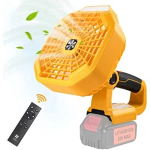 Portable Camping Fan Cordless Jobsite Fan for Dewalt 14.4-20V Li-Ion Battery - Picture 1 of 7