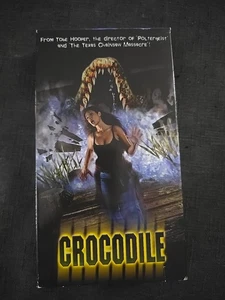 Tobe Hoopers "Crocodile" 2000 VHS Movie Horror Thriller 94 Min Retro Black Case - Picture 1 of 3