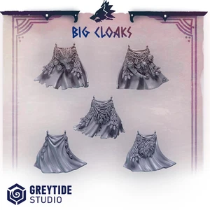 3d Printed Big Cloaks x10 by Greytide Studio - Picture 1 of 1