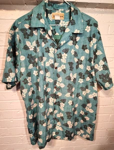 Blue Hawaii Hawaiian Island Original Men's Aloha Button Down Pocket Shirt 2XL - Picture 1 of 6