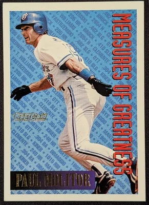 1994 Topps Gold #609 Paul Molitor Blue Jays HOF - Image 1 of 2