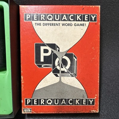 Vintage 1956 Perquackey Dice Timer Word Game Complete Lakeside Toys - Image 1 of 4