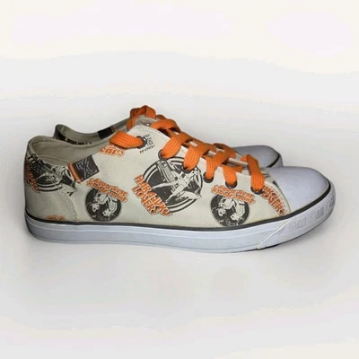 Zapatillas deportivas de lona Harajuku Lovers talla 10 para mujer bajas beige naranja Foto 1 de 4
