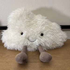 Jellycat Amuseable Cloud Plush White Brown Bean Bag Soft Toy Lovey - Picture 1 of 5