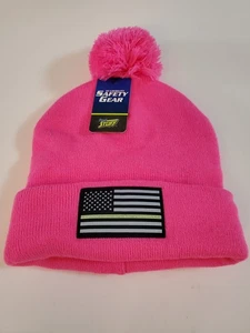 Berretto Hi-Way con bandiera ricamata rosa nuovo con etichette - Foto 1 di 4