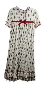 Only Little Once Girls Size 14 White Christmas Tree Nightgown Pajama Dress - Picture 1 of 8