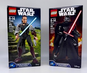 LEGO 75528 & 75117 - Rey & Kylo Ren - Buildable Fig Lot - NIB - See Pics!