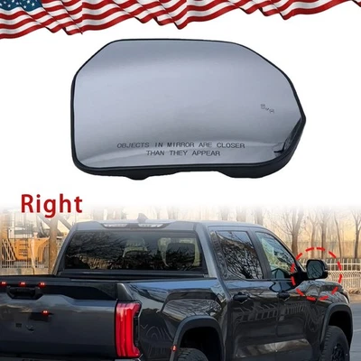 Espejo retrovisor lateral para pasajero Fit 2022-2025 Toyota Tundra/Sequoia punto ciego y calor Foto 1 de 4