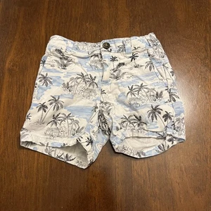 Pantalones Cortos Janie and Jack Niños Tropicales Estampado Palma Cintura Ajustable - Imagen 1 de 7