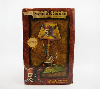 Musical Animated Pirates of the Caribbean Lamp w/ Shade Disney, New! - Image 1 of 4
