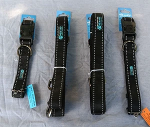 NEU Max&Neo SCHWARZ Hundeleine & Halsband mit reflektierenden Nähten VORTEILE HUND RETTUNG - Bild 1 von 5