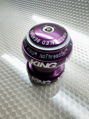 Chris King - Nothreadset - 1 1/8 - raro descontinuado color púrpura  Foto 1 de 4