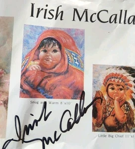 Irish McCalla Signed 8x3 Promo Sheet Sheena Queen Jungle Actress Autograph - Picture 1 of 7