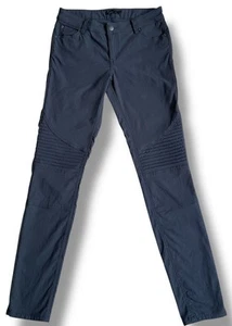 prAna Brenna Moto Skinny Stretchhose Damengröße 8 normale Schrittlänge blau schmal - Bild 1 von 11