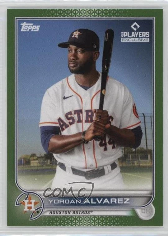 2022 Topps X MLB Players Exclusive Green /99 Yordan Alvarez #12 - Image 1 of 2