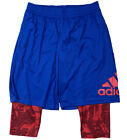 Carlos Correa Game Used Blue & Red Adidas Shorts