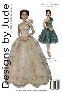 VDC Statement Piece, Puppenkleidung Schnittmuster für RTB102 Lacie Dolls Tonner - Bild 1 von 10