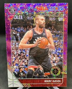 MARC GASOL 2019-20 HOOPS PREMIUM STOCK #178 PURPLE DISCO PRIZM RAPTORS - Picture 1 of 3