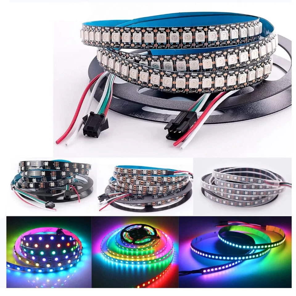 WS2811 LED Strip 5050 RGB 150/300LEDs 5M ws2811 IC Individual Addressable DC12V - Image 1 of 4