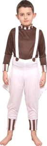 Kids Factory Worker Charlie & The Chocolate Factory Oompa Loompa Fancy Dress - Picture 1 of 1