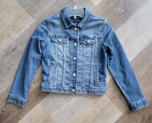 GAP Denim KIDS Girls Cropped Jean Jacket Size Large - Picture 1 of 6