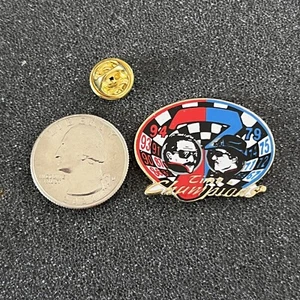 Dale Earnhardt Richard Petty 7 Time NASCAR Champions Pin Pinback #46255 - Picture 1 of 2