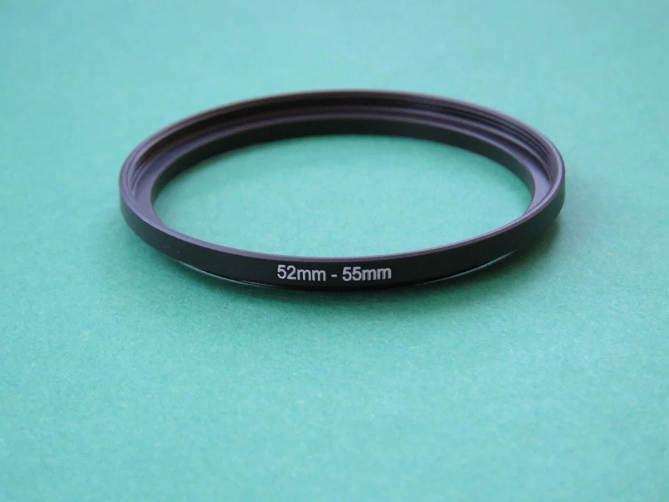 52mm-55mm Stepping 52-55 Step-Up Male-Female Filter Ring Adapter 52mm-55mm  - Image 1 of 2