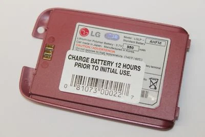 Batería de polímero de iones de litio de repuesto genuina OEM LGLP-AHFM 3,7 V 950 mAh roja Foto 1 de 2