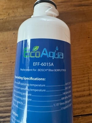 EcoAqua EFF-6015A refrigerator water filter - Image 1 of 4