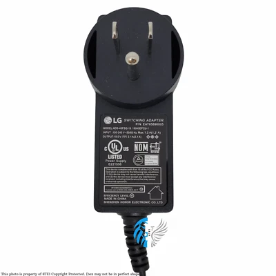 Fuente de alimentación adaptador de CA para monitor LG ADS-45FSQ-19 19V 2.1A 32W (genuino)™ Foto 1 de 4