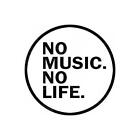 No music No Life Sticker edm musician artists 