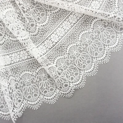 Exklusive Spitze, feine Details, Ivory Braut Stoff Meterware (149€/m) Art. 1088 - Bild 1 von 4