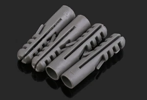M4*20Rubber Expansion Pipe Anchors Plastic Stopper Wall Plug Ex pander Screw Pip - Picture 1 of 1