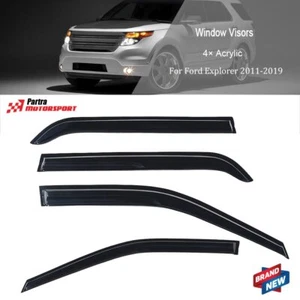 Door Window Visor Rain Guard Wind Shield for Ford Explorer 2011-2019 US - Imagen 1 de 8