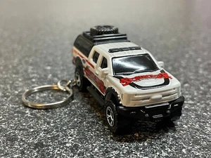 2017 Ford F-350 Super Duty Keychain White 4x4 Diecast Car Matchbox Hot Wheels - Picture 1 of 4