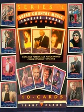 1992 Tenny Cards Super Country Music Series 1 BASE Set + Wrapper
