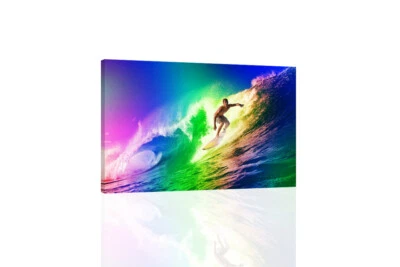 Technicolor Wave - CANVAS OR PRINT WALL ART - Image 1 of 2