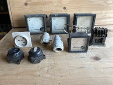 VINTAGE METERS AMPEROMETRO VOLTOMETRO STRUMENTI ELETTRICI