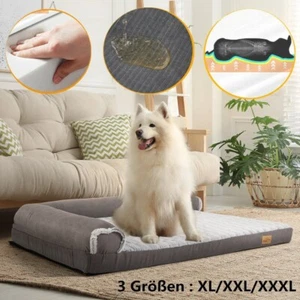 Cama para perro en forma de L cojín ortopédico para perro sofá esterilla para perro protector de articulaciones DE - Imagen 1 de 21