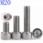 M20 Stainless Steel Socket Head Cap Screws, A2 / 18-8 Metric Din 912, 2.5 Coarse