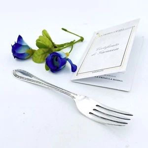 Antica Forchettina d'epoca in argento sheffield vecchia forchetta per sottaceti - Imagen 1 de 7