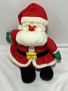 Hallmark Santa Claus Nylon Plush Stuffed Christmas Vintage 13"