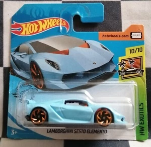 2020 Hot Wheels Lamborghini Sesto Elemento HW Exotics Short Card 164/250 #10/10 - Picture 1 of 7