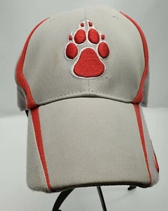 Vintage Large XL Nike Brand, New Mexico Lobos hat / cap Gray and Red W/ Lobo paw - Picture 1 of 9