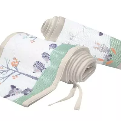 Breathable Baby Mesh Liner - 2 Sided (Woodland Walk) Alternative To Bumpers    • 24.50£