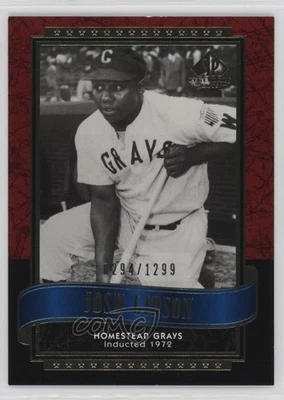 2003 SP Legendary Cuts /1299 Josh Gibson #70 HOF - Image 1 of 2