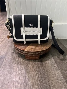 RARE EUC Loungefly Disney Marie Meow Meow Crossbody Black And White - Picture 1 of 24