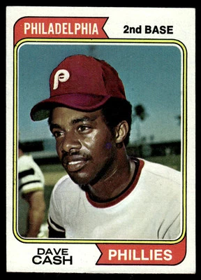 1974 Topps Dave Cash Philadelphia Phillies #198 - Image 1 of 2