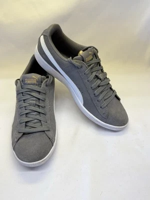 PUMA Vikky Womens US 6.5 Gray White Softfoam Comfort Lace Up Sneakers - Image 1 of 4